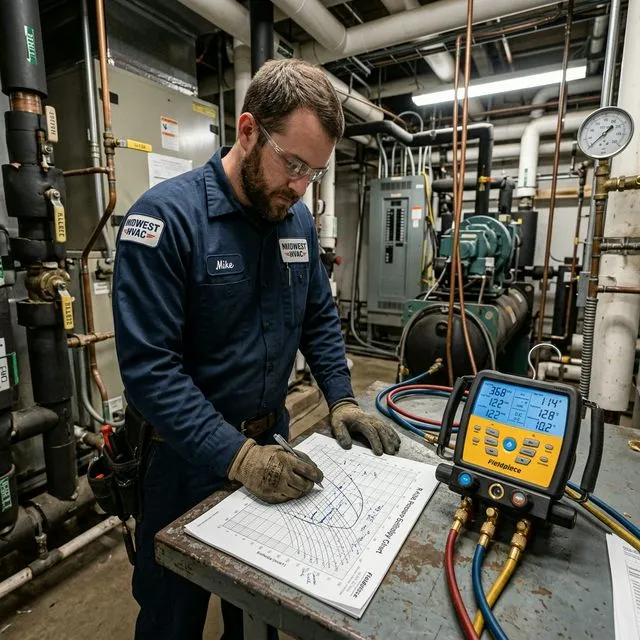 Reading Refrigerant Density on Pressure-Enthalpy Charts: A Technician's Guide